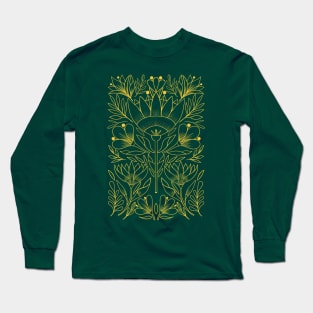 Yellow Folk Art Long Sleeve T-Shirt